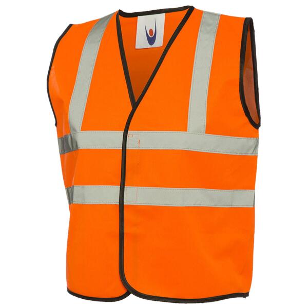 Uneek Childrens Hi-Viz Waist Coat UC806 Childrens Hi-Viz Waist Coat Thumbnail