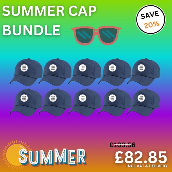 Beechfield 10 x Embroidered Cap Bundle BB10-BUNDLE 10 x Embroidered Cap Bundle Thumbnail