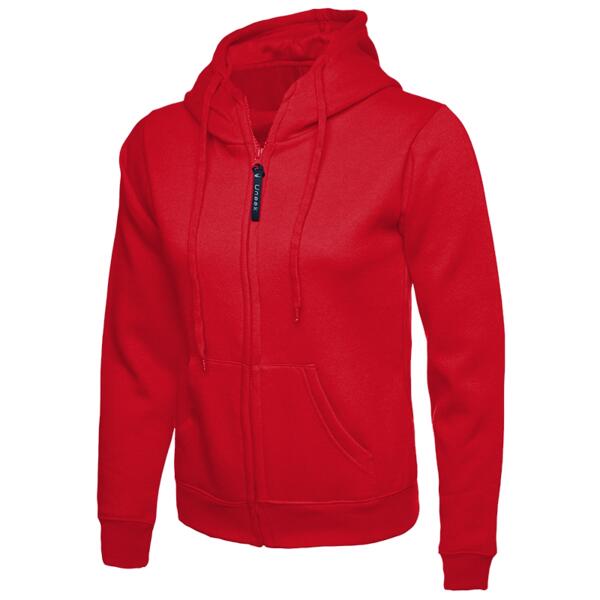 Uneek Ladies Classic Full Zip Hooded Sweatshirt UC505 Ladies Classic Full Zip Hooded Sweatshirt Thumbnail